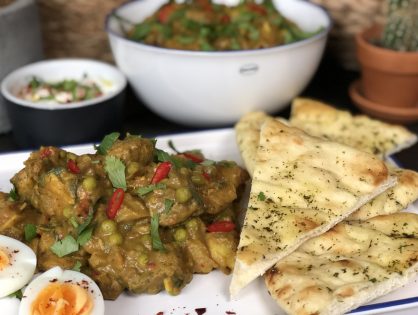 Indiase curry met kip, aardappel en groenten