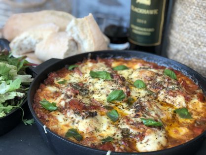 kip in pittige tomatensaus ovenschotel