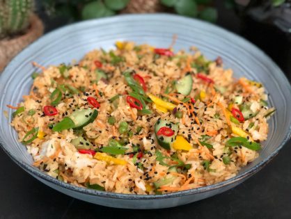 rijstsalade met groenten: een zomerse maaltijd