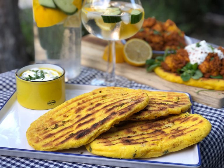 recept zelf een simpele Naan brood maken