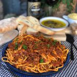 Spaghetti in pittige tomatensaus