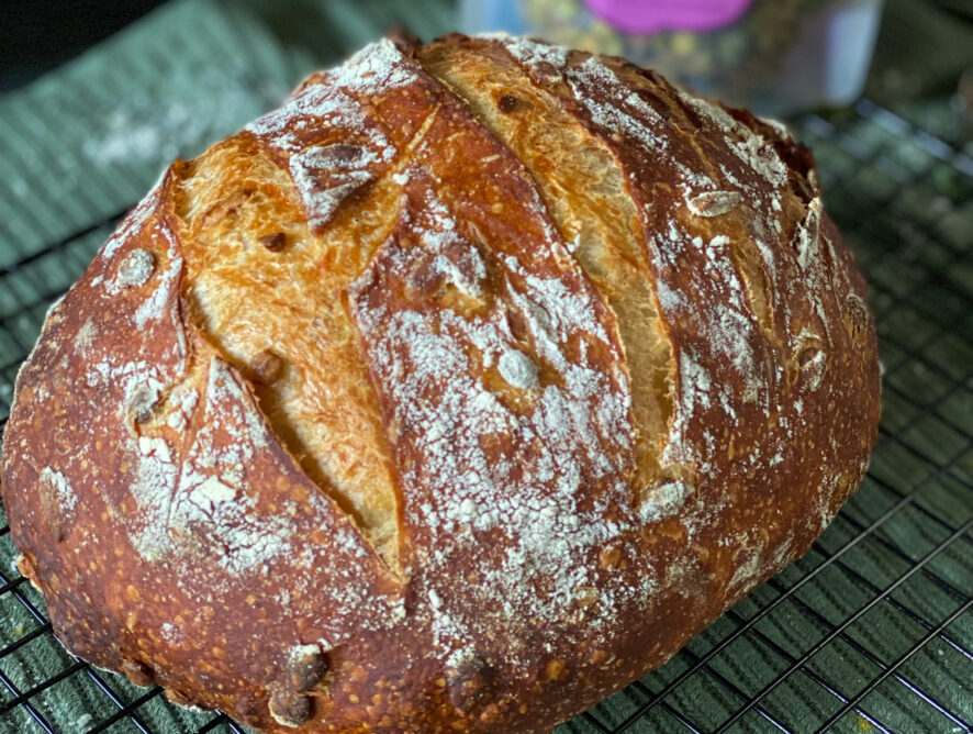 Zelf brood bakken: een simpele no knead bread