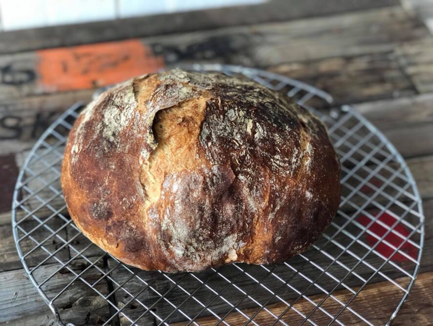 Zelf brood bakken: een simpele no knead bread