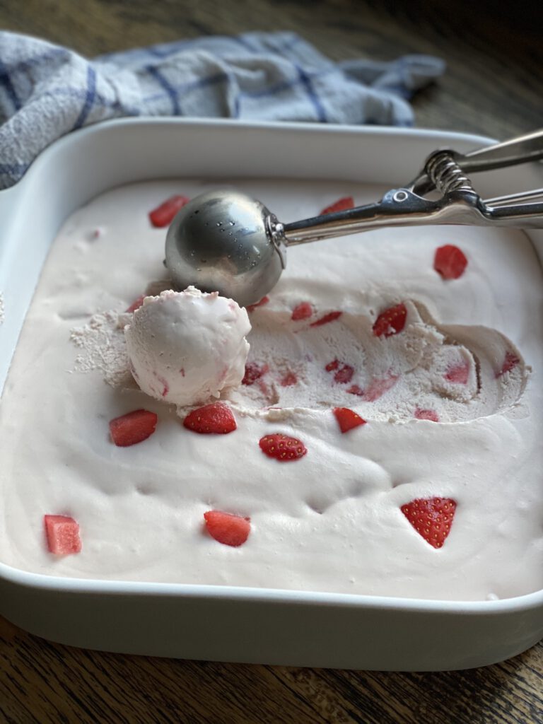 aardbeien frambozen ijs maken zonder ijsmachine