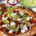 pizza met pittig gehakt