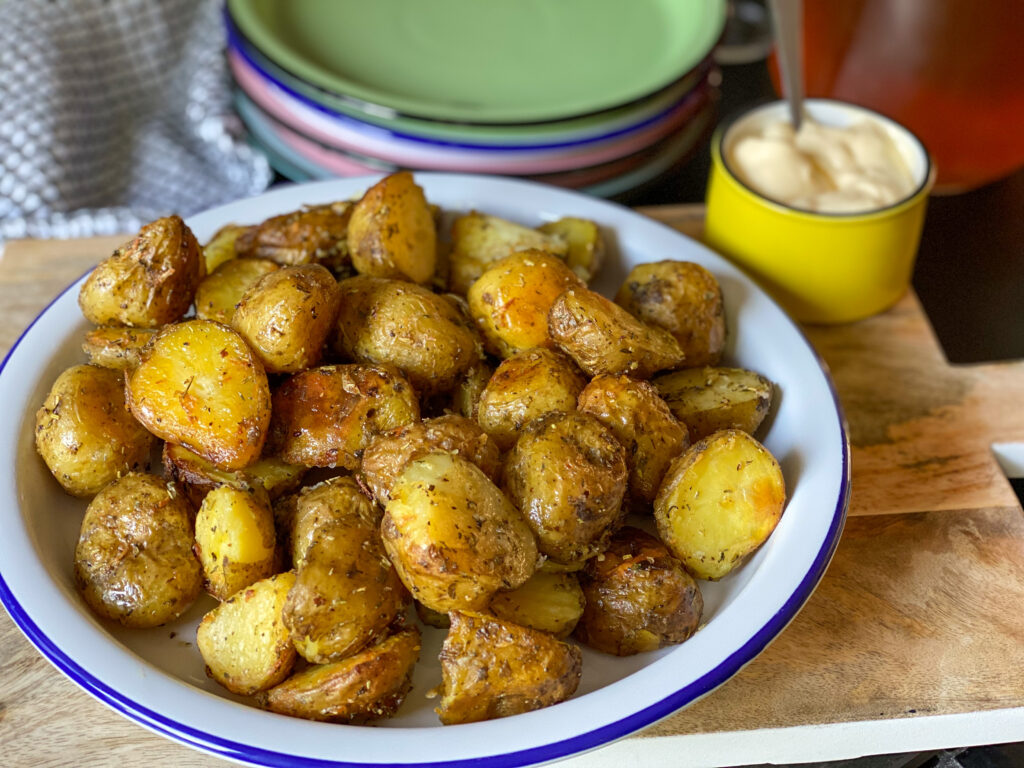 krokante aardappeltjes uit de oven