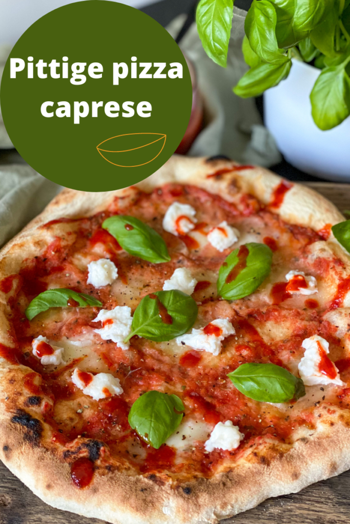 pittige pizza caprese maken