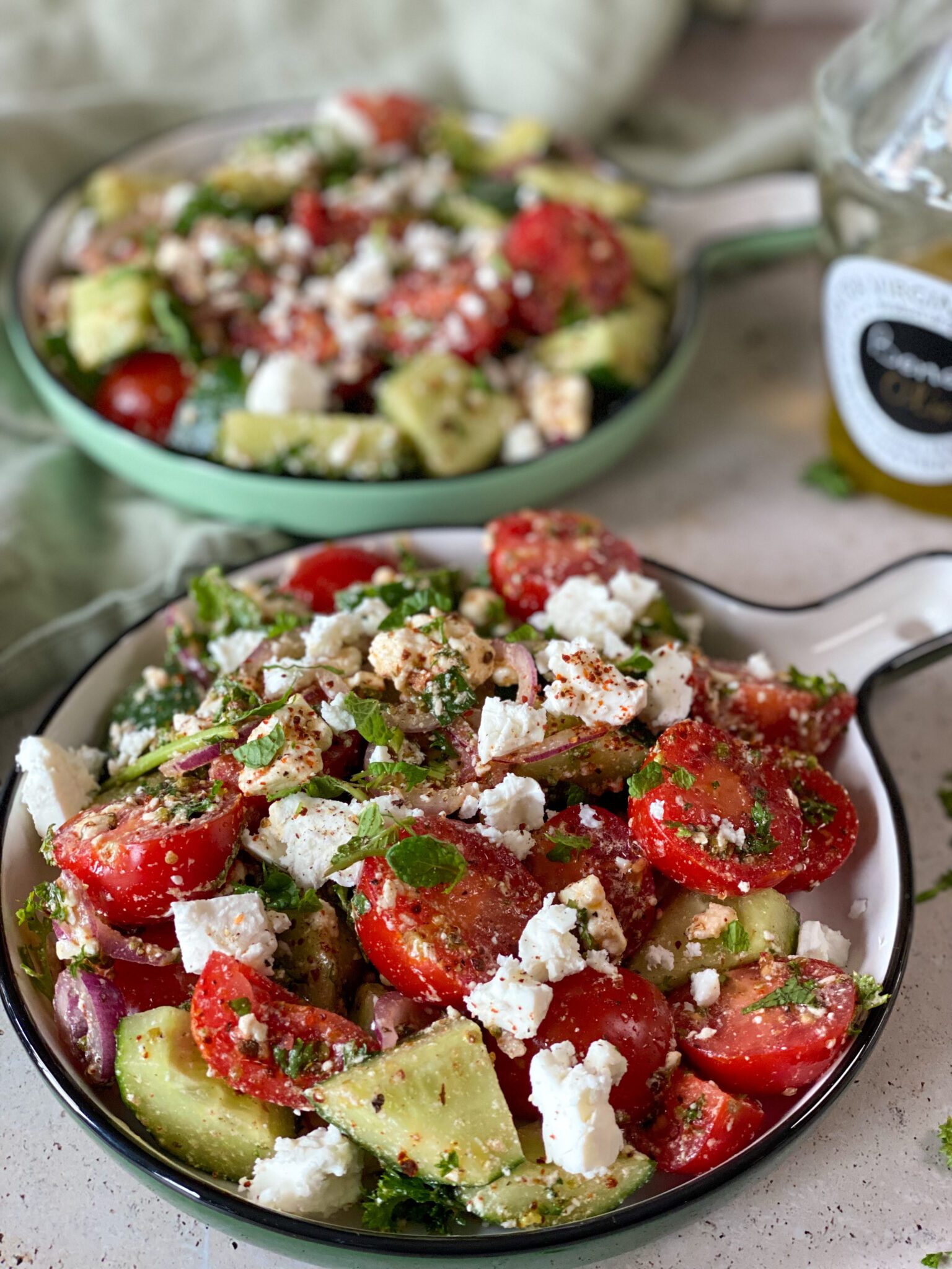 Simpele Griekse Salade Met Feta - Familie Over De Kook