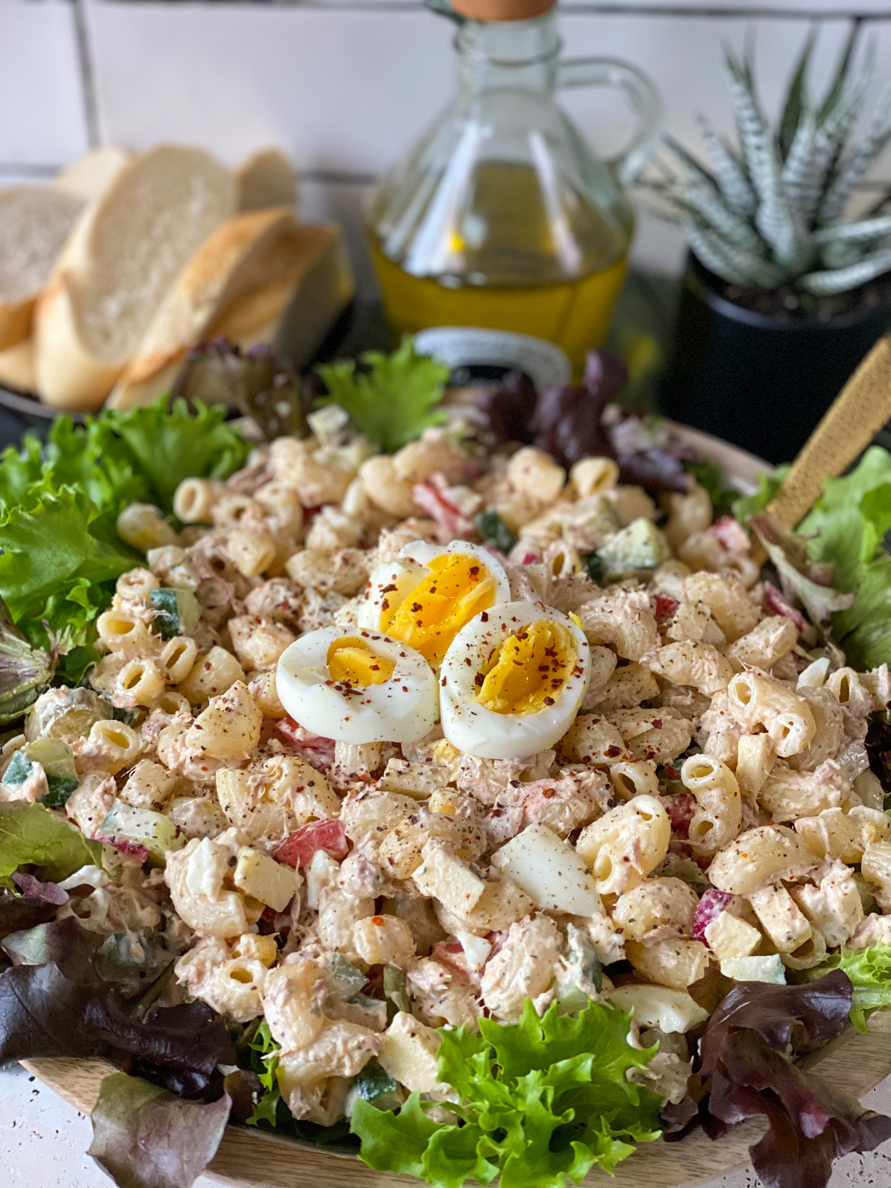 Pasta salade tonijn kookmutsjes