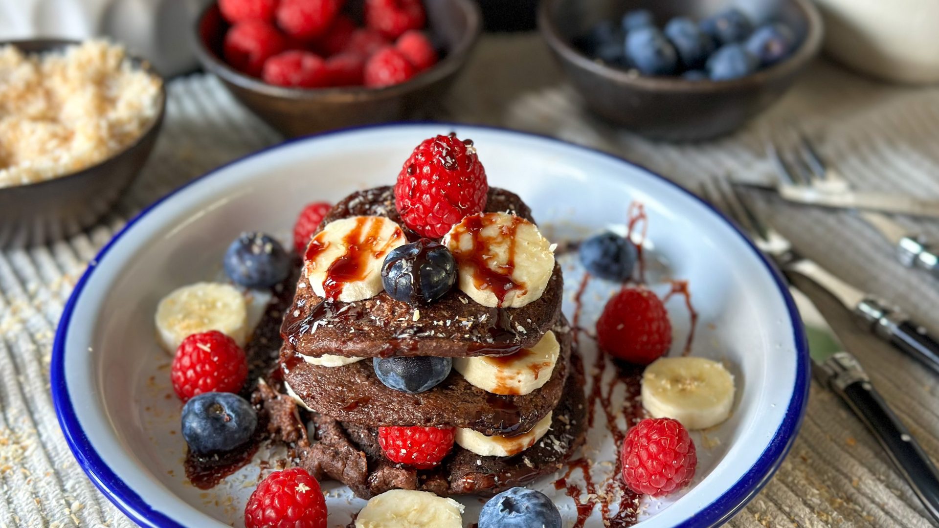 Gezonde bananenpannenkoeken met havermeel