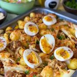 witte asperges uit de oven met krieltjes en ei