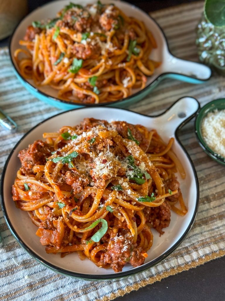 spaghetti in tomatensaus met gehakt 