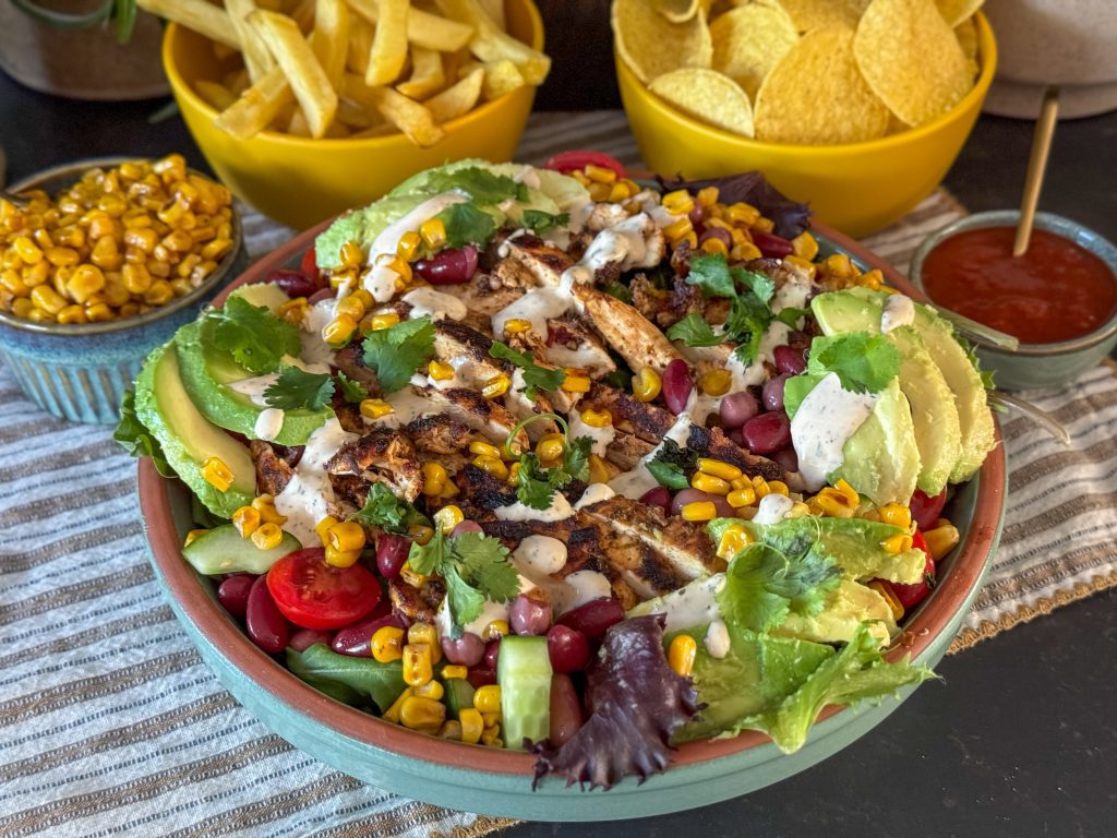 Mexicaanse salade met chipotle kip