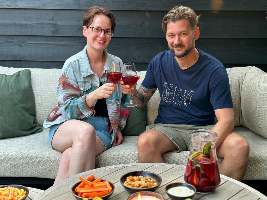 gezellig samen buiten eten