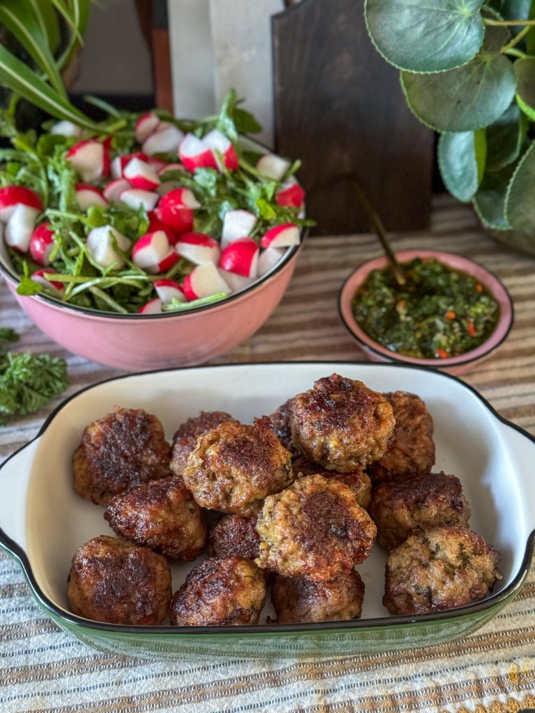 Gehaktballetjes met chimichurri