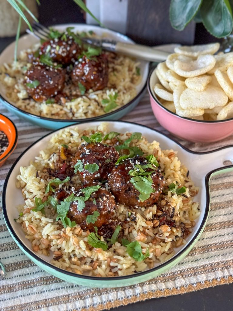 gehaktballetjes in honing soja saus