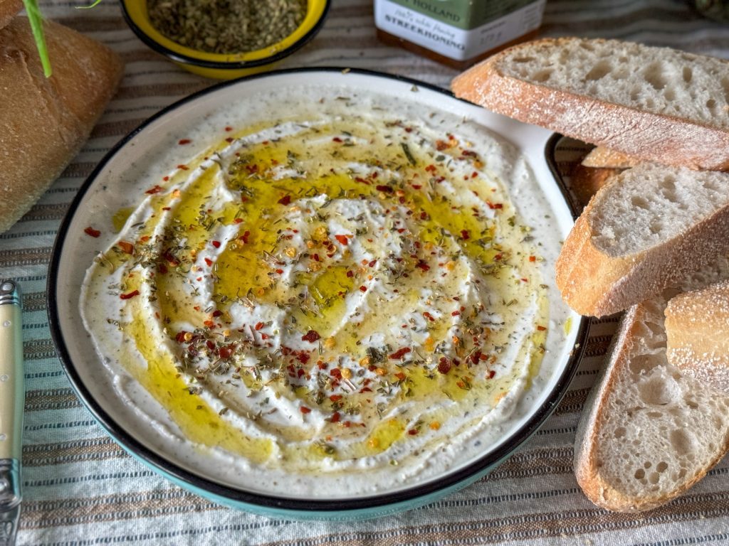 Italiaanse romige feta dip