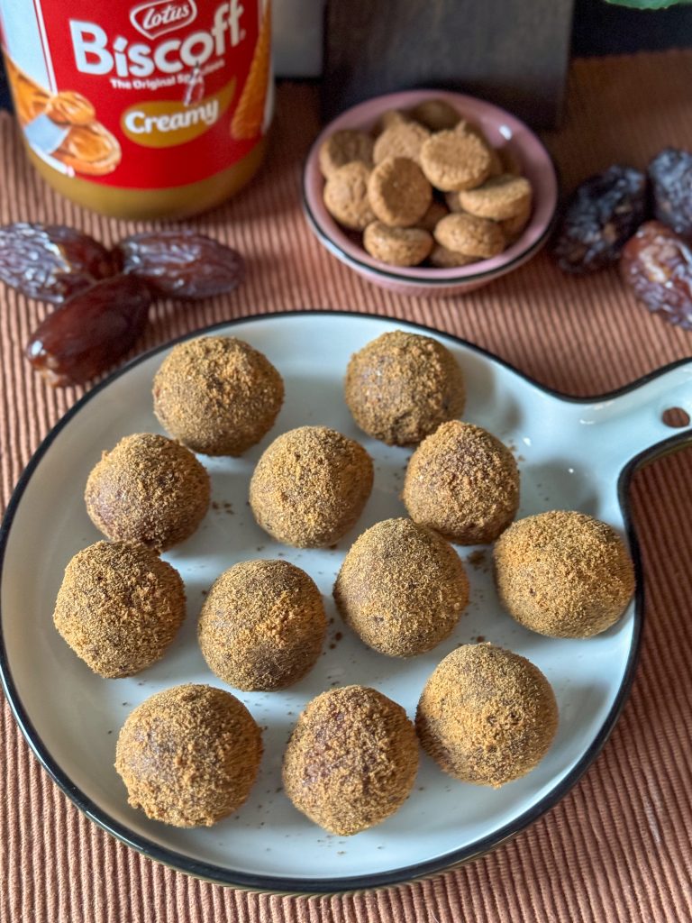 Speculaas dadelballetjes met Biscoff