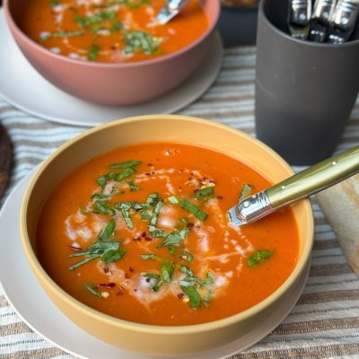 Geroosterde tomatensoep geroosterde tomatensoep