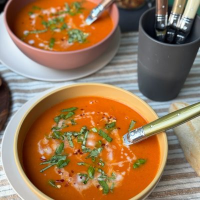 geroosterde tomatensoep simpel recept