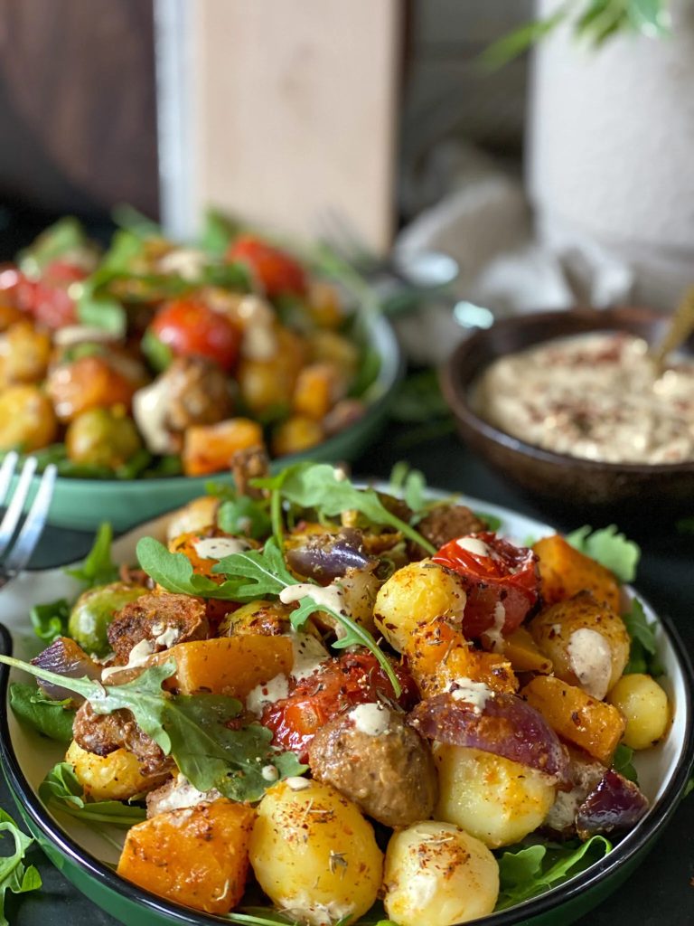 spruitjes en pompoen ovenschotel