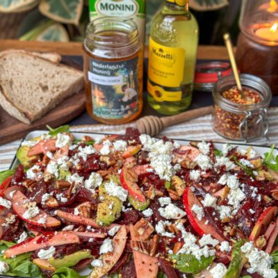 salade met bietjes en pecannoten