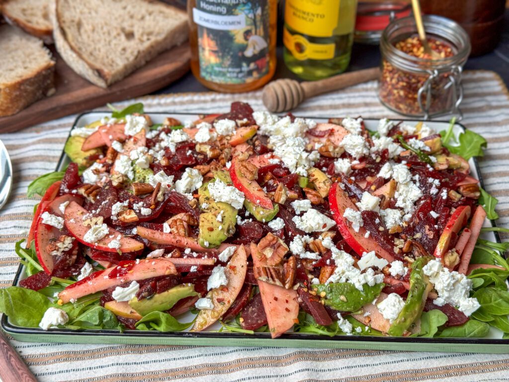 salade met bieten en feta