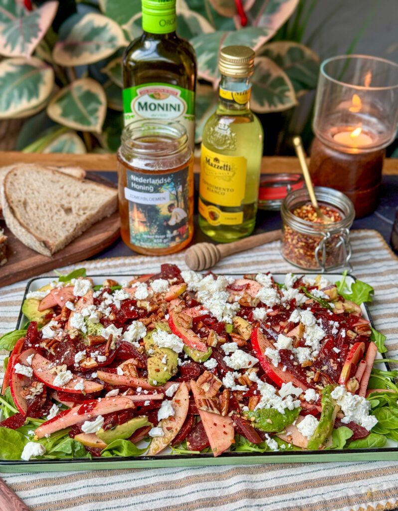 bietensalade met feta en appel