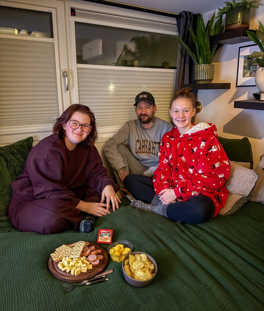 Thuis bij familie over de kook december