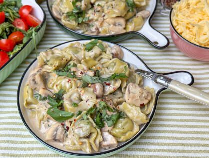 Pasta Boursin met tortellini – snel, makkelijk en romig recept