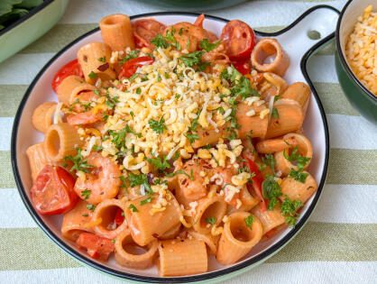 pasta met garnalen