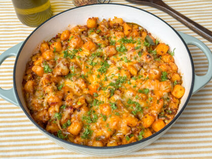 Eenpansmaaltijd met krieltjes en gehakt: lekker snel klaar!
